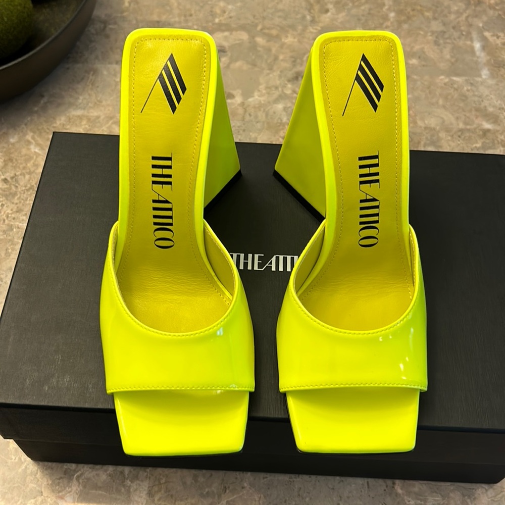 The Attico Devon Neon Heels Sz. 38